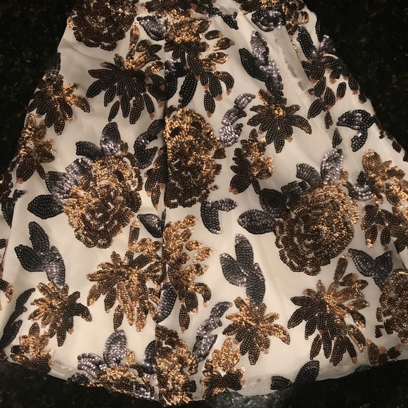 Chicwish  |  Sequined  Sheer Floral Skirt - Picture 3 of 6